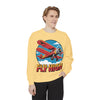 Fly High Vintage Airplane Sweatshirt, Unisex Crewneck Top, Cozy Gift for Aviation Lovers, Travel Lovers, Birthday Gift