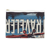Sky Traveler Accessory Pouch - Vintage Airplane Design, Perfect for Travel and Adventure Lovers