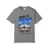 Born to Fly T-Shirt — Airplane Graphic Tee, "Sky Is Not The Limit" Aviation Pilot Shirt