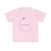 Travel Tee — “Where to next?” Airplane Graphic T‑Shirt