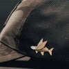 Original Design Flying Fish Brooch White Copper Gold Plated Marine Life Badge