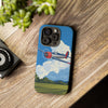 Vintage Airplane Phone Case | Tough Cases, Aviation Gift, Pilot Accessory, Cloud Design, Unique Phone Cover