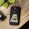 Dynamic Phone Case with Motivational Design - Aim High, Fly Higher!