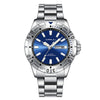 Mens Large-Dial Waterproof Dual-Date Business Watch