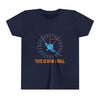 Youth Tee — 'This Is How I Roll' Airplane Speedometer Design