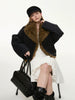 Faux Fur Trimmed Crop Jacket