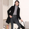 Slimming Chenille Fabric Hugging Wool Coat