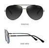 New Men's Polarized Metal Frame Sunshade Sunglasses