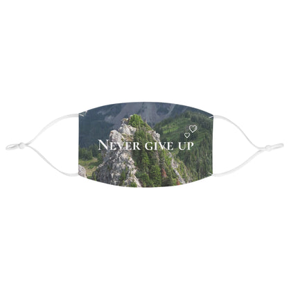 Motivational Fabric Face Mask - Never Give Up, Inspirational Face Cover, Adventure Gear, Travel Companion, Unique Gift for Hikers, [...]