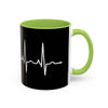 Pilot Heartbeat Coffee Mug — Airplane ECG Travel Lover Gift (11/15oz)