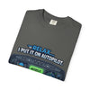 Autopilot Cockpit T‑Shirt — "Relax... I Put It On Autopilot" Aviation Tee