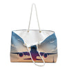 Travel-Inspired Weekender Bag - Perfect for Getaways, Gym, Yoga, Beach Trips, and more!