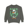 Cool Duck Graphic Sweatshirt, Unisex Sweatshirt, Casual Wear, Streetwear Style, Unique Gift, Cozy Layering Essential