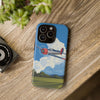 Vintage Airplane Phone Case | Tough Cases, Aviation Gift, Pilot Accessory, Cloud Design, Unique Phone Cover