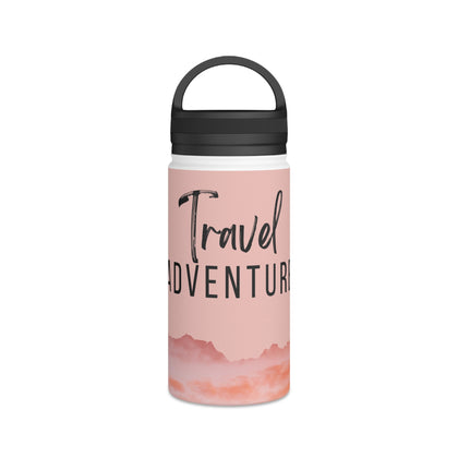 Travel Adventure Stainless Steel Water Bottle, Adventure Gear, Outdoor Hydration, Gifts for Travelers, Eco-Friendly Bottles, Camping [...]
