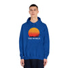 Sunset Vibes Unisex Hooded Sweatshirt - 'THE WORLD' Design