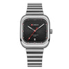 Unisex Square Couples Mesh-Strap Waterproof Watch