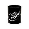 Pilot Pup Coffee Mug — Black Accent Ceramic Mug with Aviator Dog Design (11/15oz)