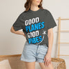 Good Planes Good Vibes T-Shirt — Retro Travel Graphic Tee
