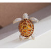 Four-color Epoxy Turtle Brooch