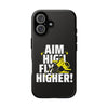 Dynamic Phone Case with Motivational Design - Aim High, Fly Higher!