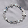 Light Luxury 6mm Blue Gemstone Bracelet Sweater Chain Minimalist