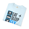 Eat Sleep Fly Repeat T-Shirt — Pilot & Aviation Travel Tee