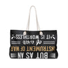 Aviation Weekender Bag – "Aviation Is Fine As An Instrument Of War, But It Is Worthless" Travel Tote