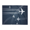 Aviation Themed Arctic Fleece Blanket, Cozy Airplane Throw, Travel Gift, Airplane Decor, Perfect for Pilots, Jetsetter's Comfort