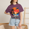 Let's Go Somewhere New T-Shirt - Retro Beach Sunset Travel Tee
