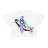 Kids' Airplane Graphic Crop Tee - Fun Flying Design for Young Adventurers