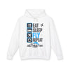 Pilot Hoodie - "Eat Sleep Fly Repeat" Aviator Travel Hoodie