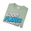 Good Planes Good Vibes T-Shirt — Retro Travel Graphic Tee