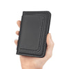 Handmade Men's Wallet With Card Slots And Passport Holder Made Of Top-grain Cowhide.