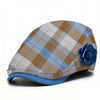 Colorful Checked Beret For Spring And Summer, With A Literary Style