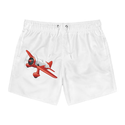 Vintage Plane Swim Trunks - Fun Summer Beachwear