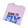 Born to Fly T-Shirt — Airplane Graphic Tee, "Sky Is Not The Limit" Aviation Pilot Shirt