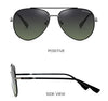 New Men's Polarized Metal Frame Sunshade Sunglasses