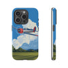 Vintage Airplane Phone Case | Tough Cases, Aviation Gift, Pilot Accessory, Cloud Design, Unique Phone Cover
