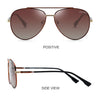 New Men's Polarized Metal Frame Sunshade Sunglasses