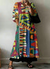 Womens Floral Print V-Neck Dress