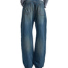 Women's Fashion High Street Gothic American Personalized Loose Jeans