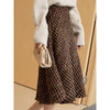 Woolen A- Line Skirt Thickened Belly Covering Big Hem Umbrella Skirt
