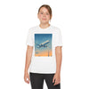 Youth Air Travel Competitor Tee - Vintage Plane Design, Perfect for Young Adventurers