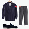 Sweater Loose Zip Pullover Knitting Sweater Coat Men