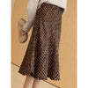 Woolen A- Line Skirt Thickened Belly Covering Big Hem Umbrella Skirt