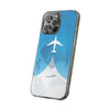 Stylish Clear Phone Case with Airplane Design, Travel Accessory, Personalized Gift, Phone Protection, Trendy Phone Cover