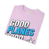 Good Planes Good Vibes T-Shirt — Retro Travel Graphic Tee