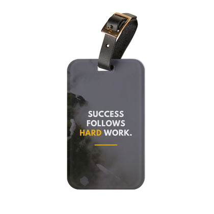 Inspirational Luggage Tag - Motivational Travel Accessory, Success Follows Hard Work, Gift for Travelers, Unique Baggage Tag, Airport [...]