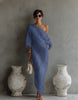 Irregular Off-shoulder Long Dress Fashion Elegant Long-sleeved Dresses Women's Beach Vacation Clothing